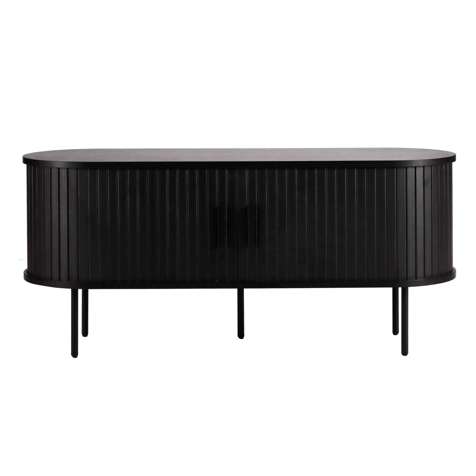 TV-Schrank aus Melamin und Stahl 120 cm