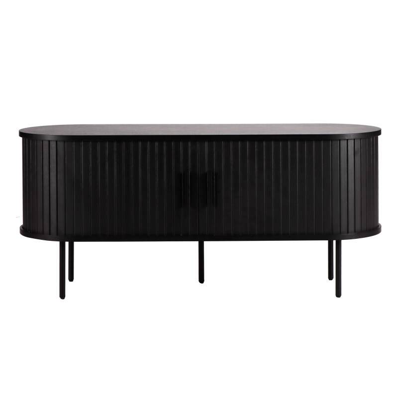 TV-Schrank aus Melamin und Stahl 120 cm