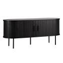 TV-Schrank aus Melamin und Stahl 120 cm