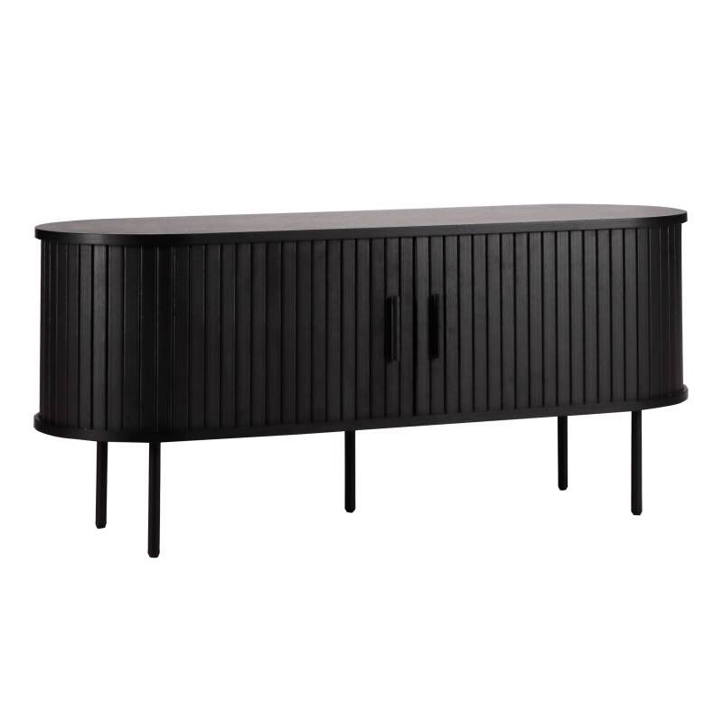 TV-Schrank aus Melamin und Stahl 120 cm