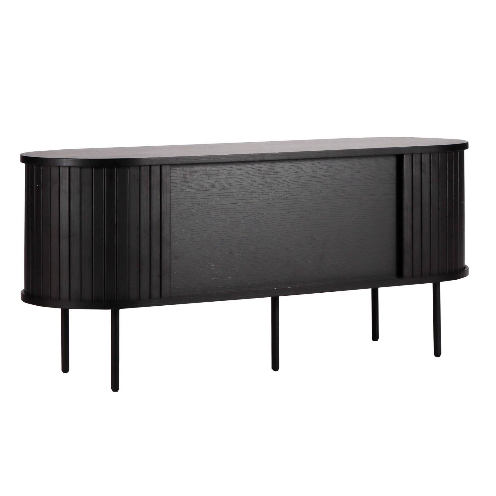 TV-Schrank aus Melamin und Stahl 120 cm