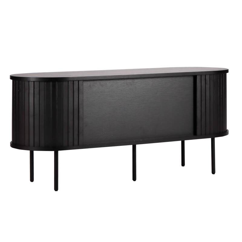 TV-Schrank aus Melamin und Stahl 120 cm