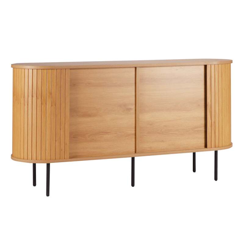 2-türiges Sideboard aus Melamin und Stahl 140 cm (4/6)
