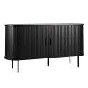 2-türiges Sideboard aus Melamin und Stahl 140 cm