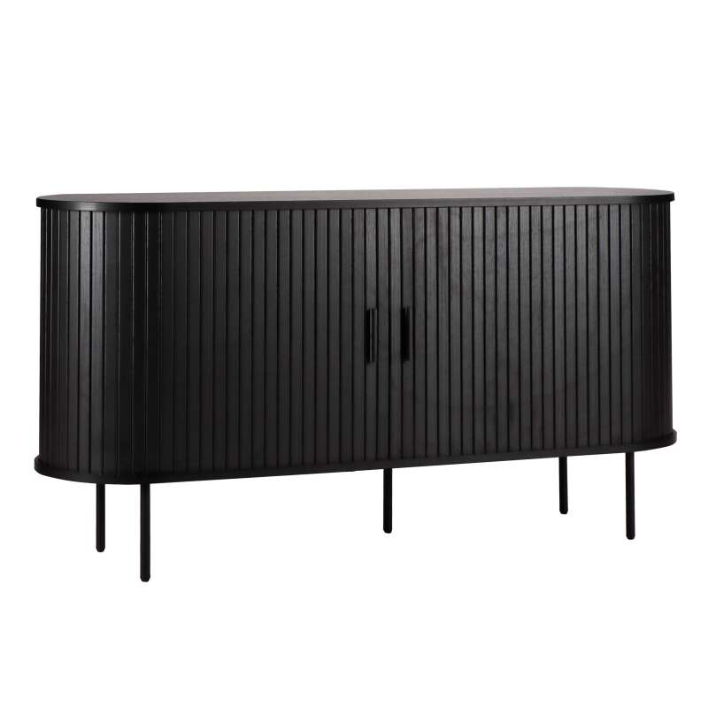 2-türiges Sideboard aus Melamin und Stahl 140 cm