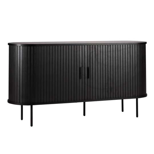 2-türiges Sideboard aus MDF mit Melamin- und Stahldekor, 140 cm | Oviala