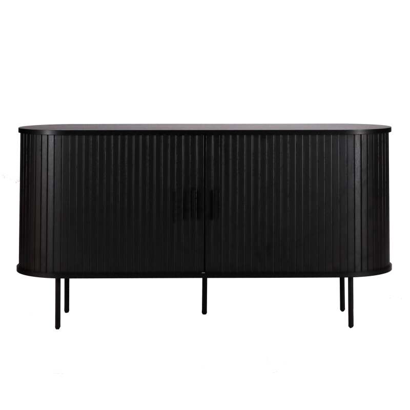 2-türiges Sideboard aus Melamin und Stahl 140 cm