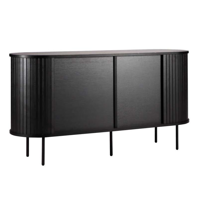 2-türiges Sideboard aus Melamin und Stahl 140 cm
