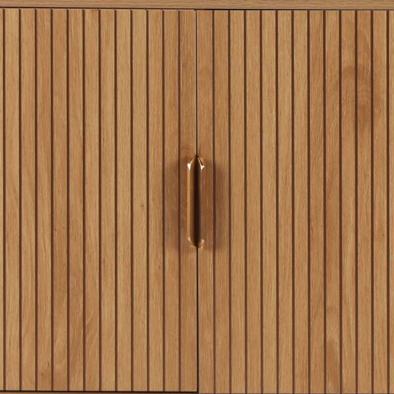 Sideboard mit 2 Türen und 3 Schubladen aus Melamin und Stahl 160 cm (5/6)