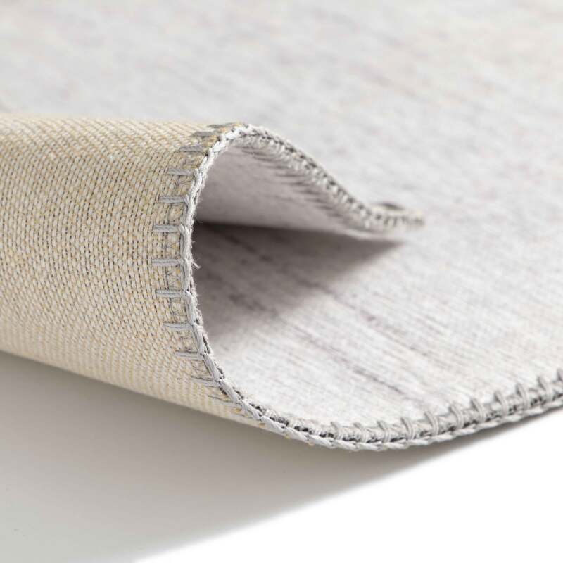 Rechteckiger Chenille-Teppich mit gedrucktem, nuanciertem Muster und kurzem Flor 