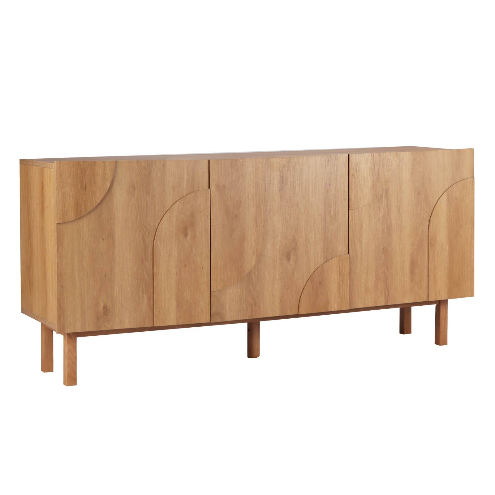 3-türiges Sideboard aus Melamin in Holzoptik 3-türiges Sideboard aus Melamin in Holzoptik
