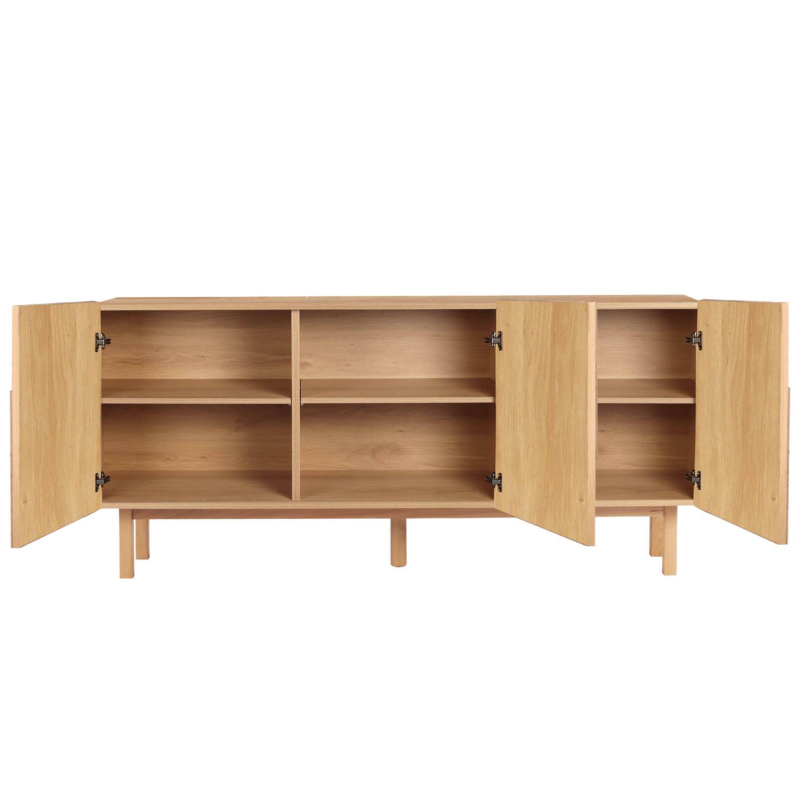 3-türiges Sideboard aus Melamin in Holzoptik 3-türiges Sideboard aus Melamin in Holzoptik