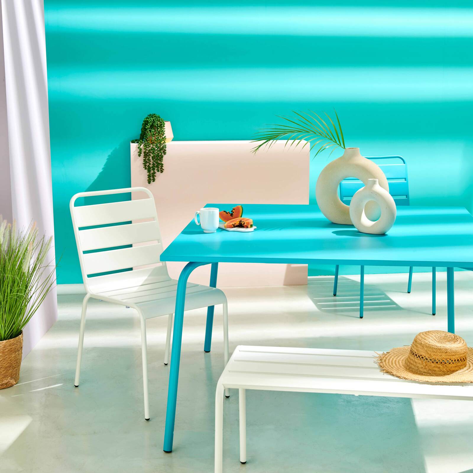 Gartenstuhl aus Stahl