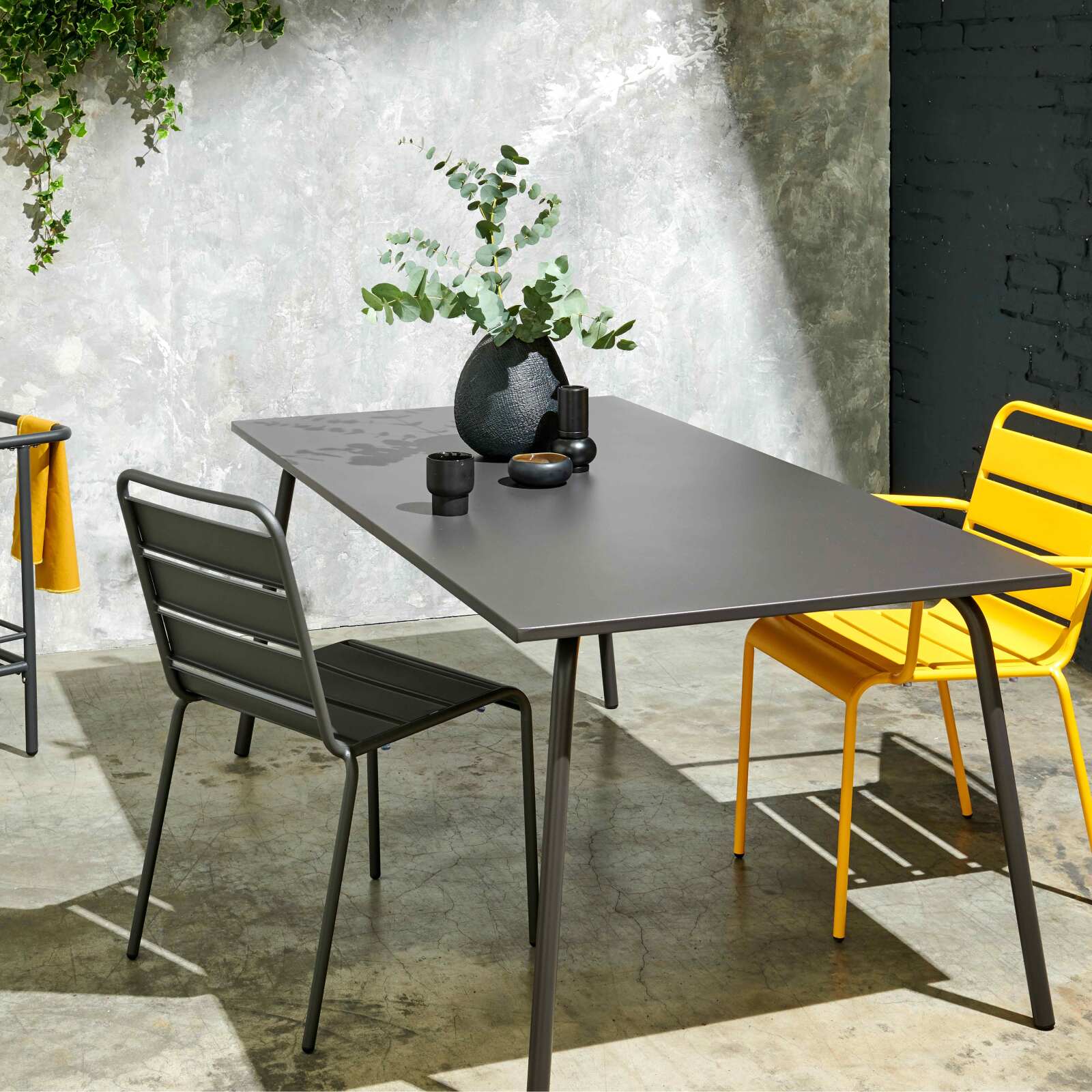 Gartenstuhl aus Stahl