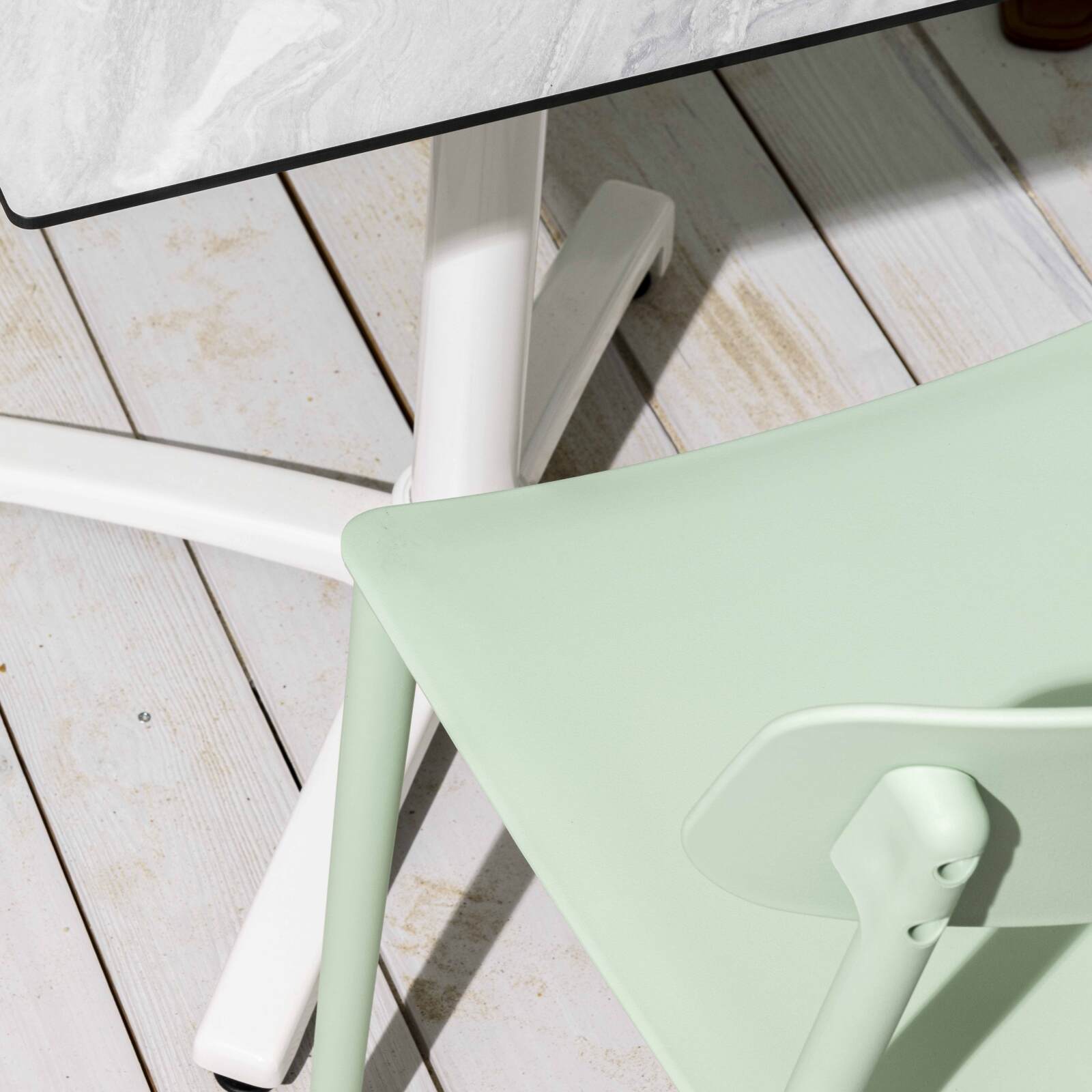 2er-set Terrassenstühle aus Kunststoff