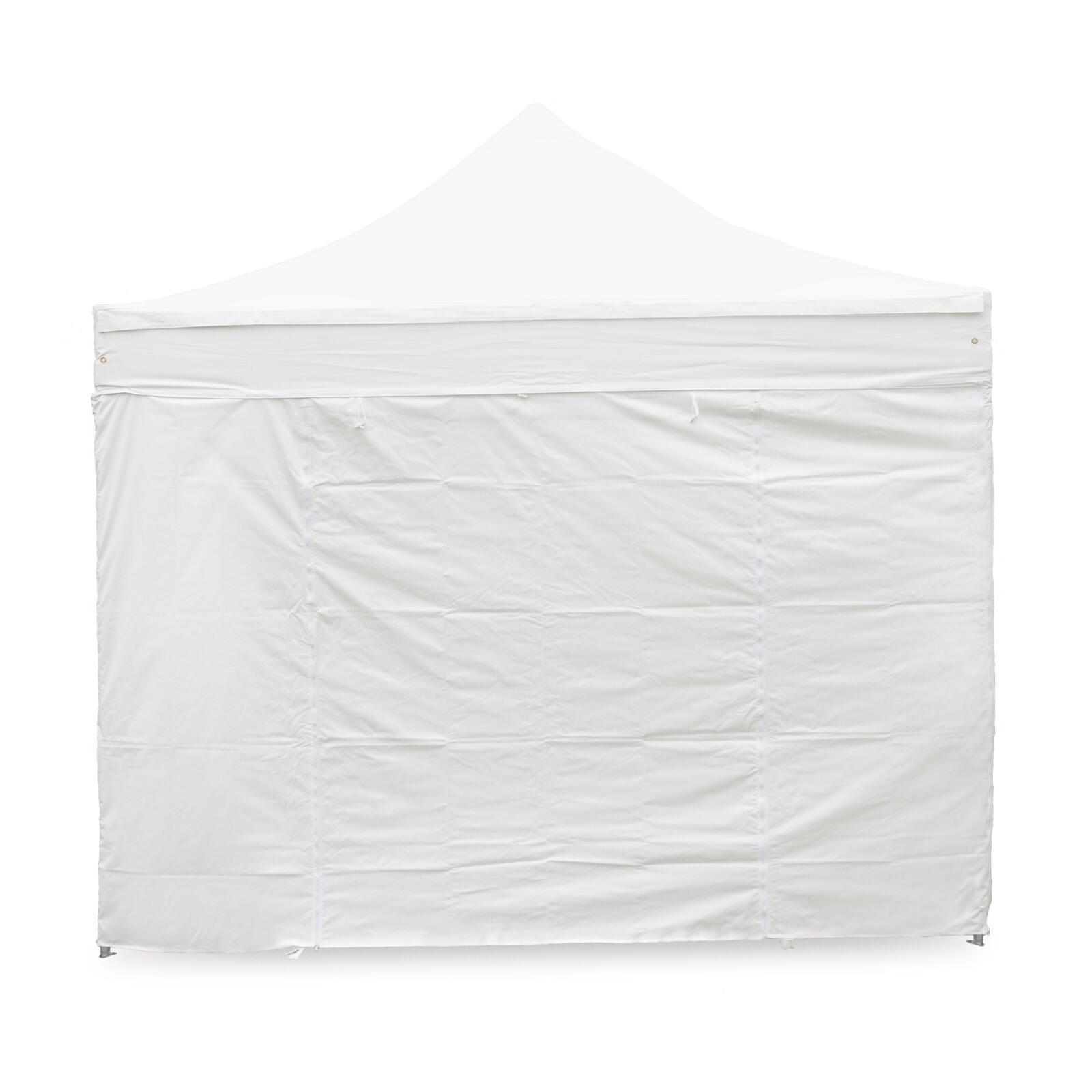 Weiße Türwand mit Reißverschluss, 4 m – 300 g/m²