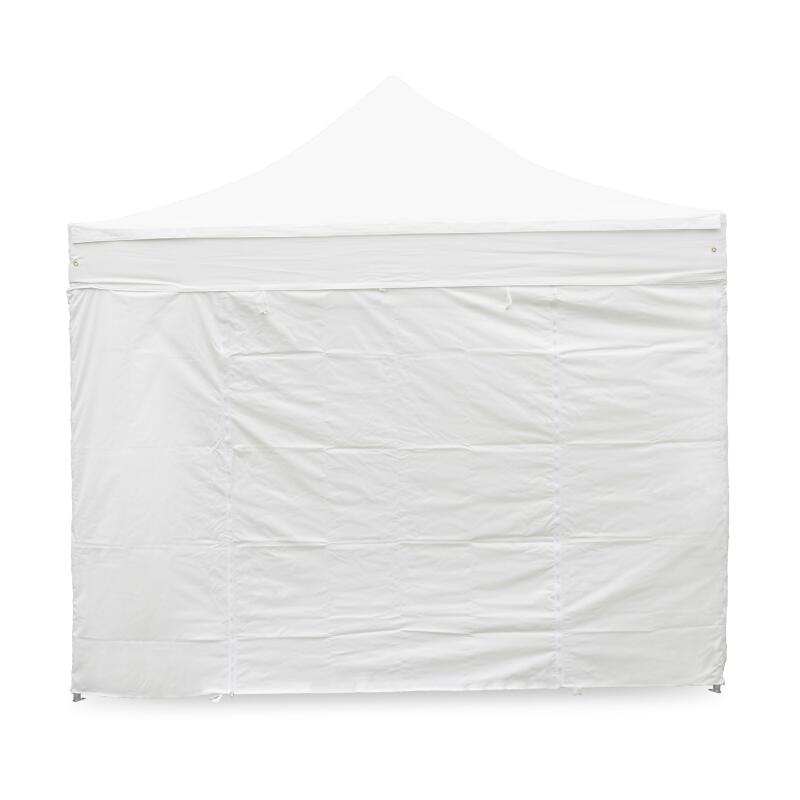 Weiße Türwand mit Reißverschluss, 4 m – 300 g/m²