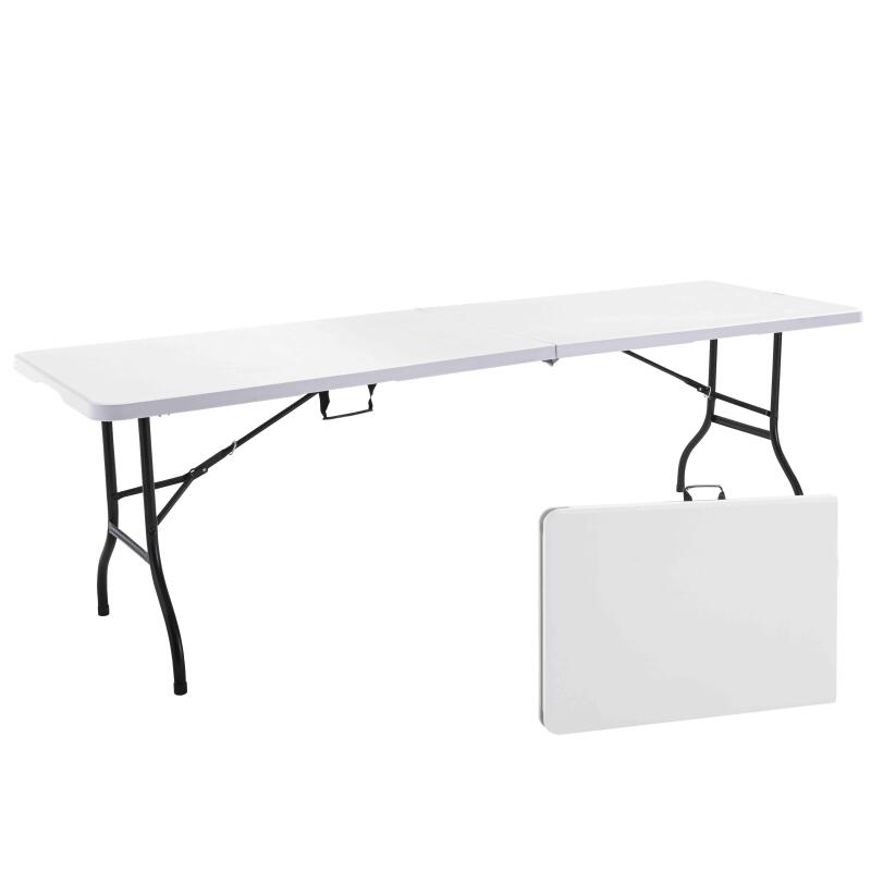 Klapptisch und Stühle 244 cm, 10 Sitze, HDPE