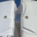 Weiße Dachrinne 3 m – 300 g/m2