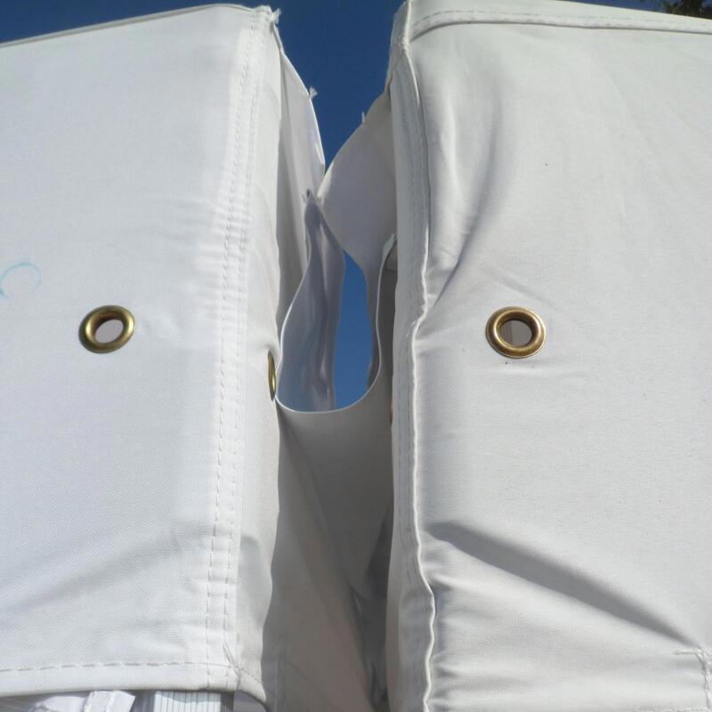 Weiße Dachrinne 3 m – 300 g/m2