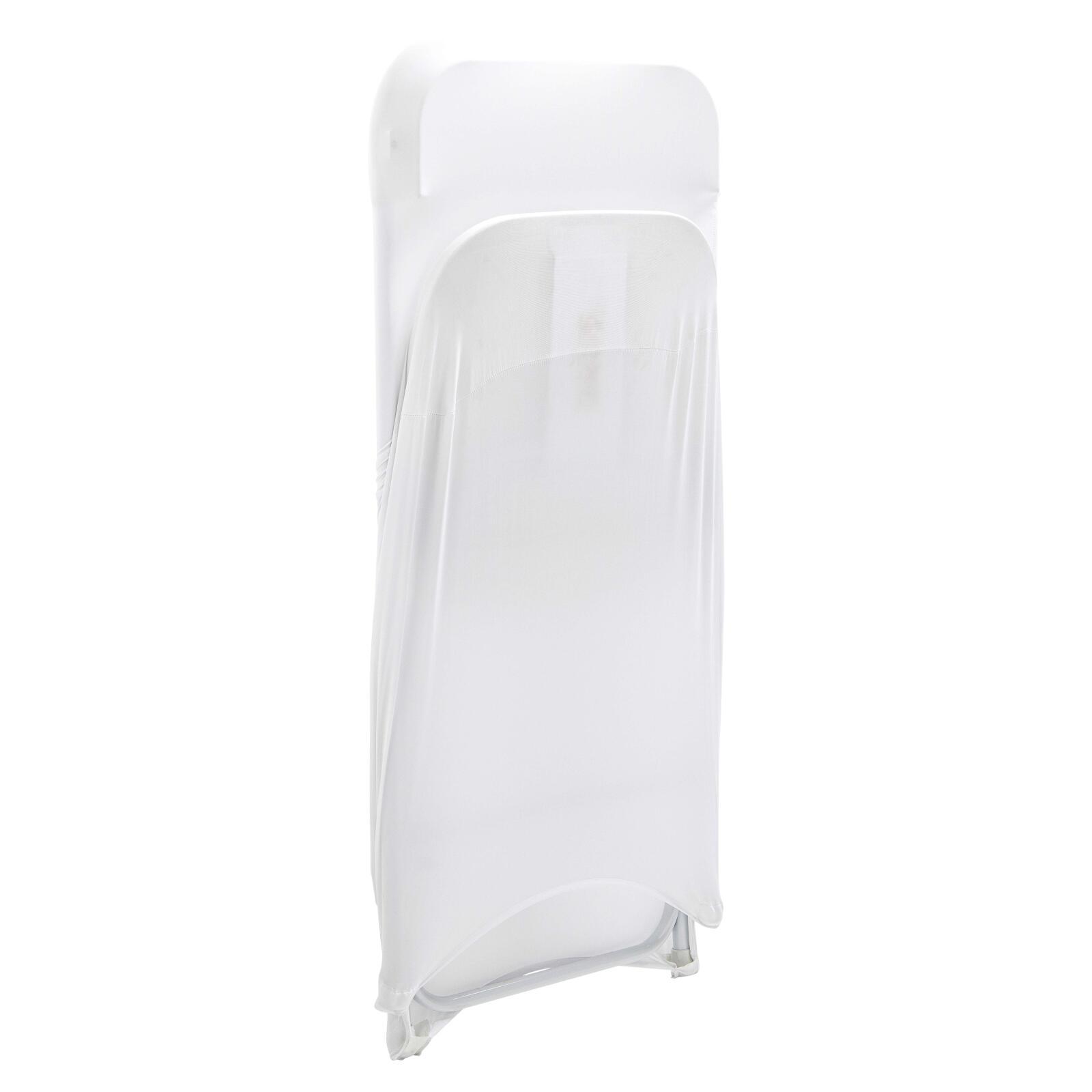 Weißer Klappstuhlbezug