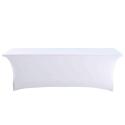 Elastische Tischdecke für Klapptisch 244 cm weiß