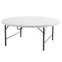 Elastische Tischdecke für runden Tisch 180 cm, schwarz