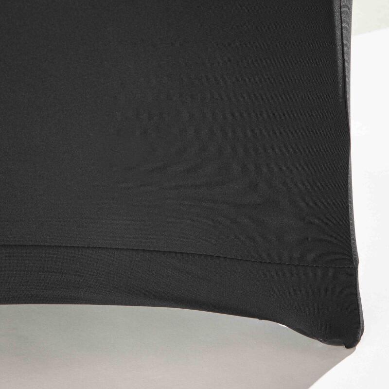 Elastische Tischdecke für runden Tisch 180 cm, schwarz