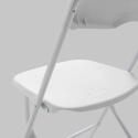 Klappstuhl weiss für den Empfang aus HDPE - 4er-Set