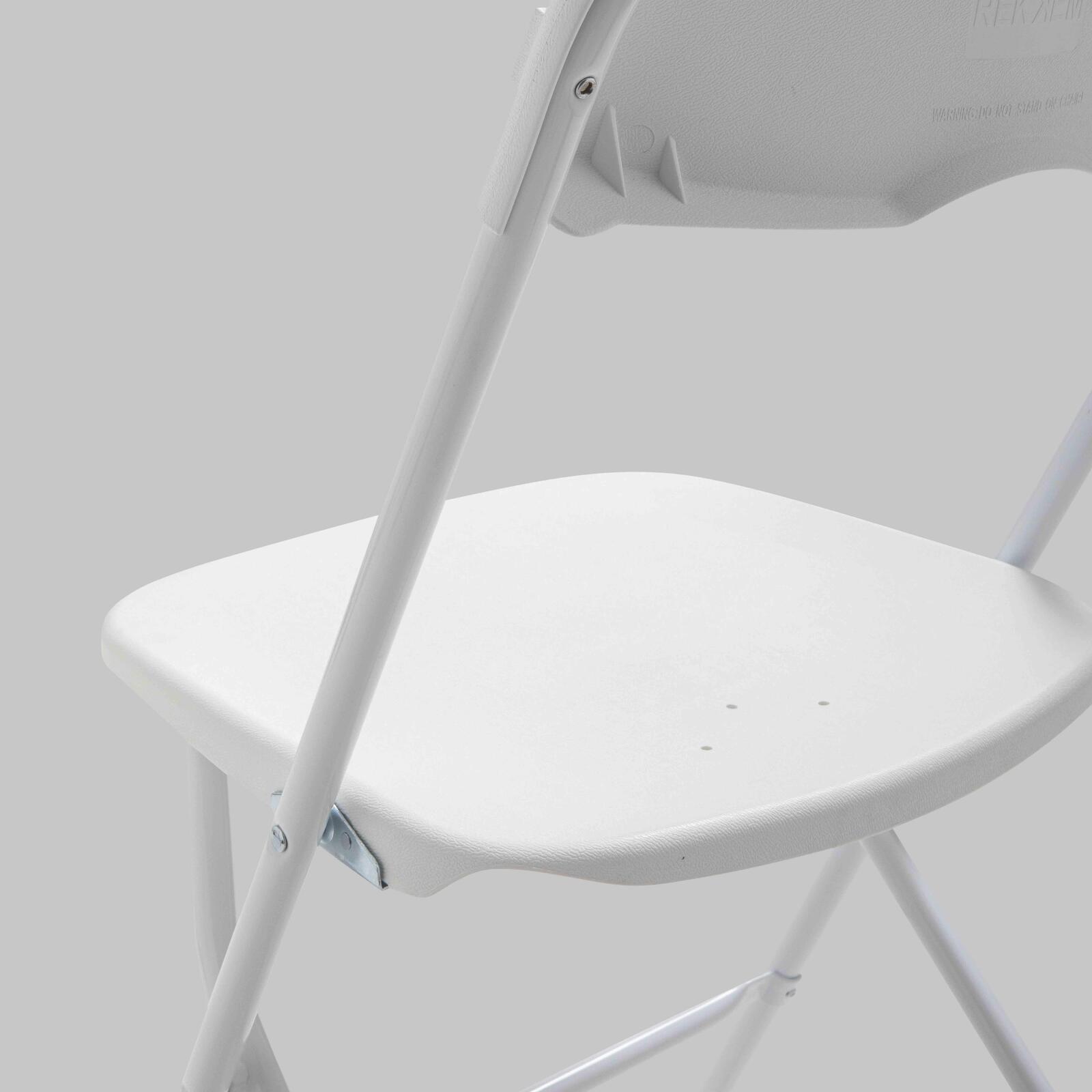 Klappstuhl weiss für den Empfang aus HDPE - 4er-Set