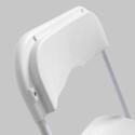 Klappstuhl weiss für den Empfang aus HDPE - 8er-Set