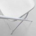 Klappstuhl weiss für den Empfang aus HDPE - 10er-Set