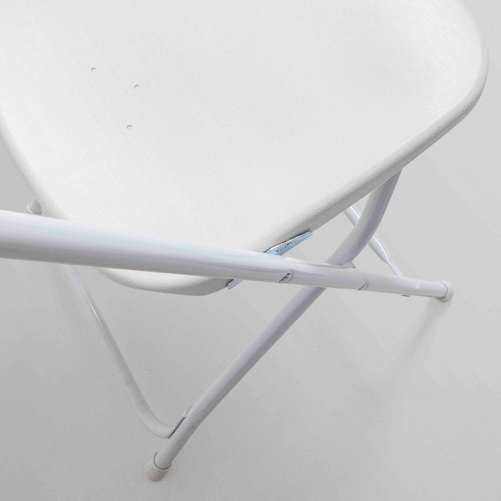 Klappstuhl weiss für den Empfang aus HDPE - 6er-Set