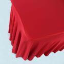 Elastische Tischdecke für Tisch 180 cm rot