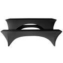 Tischdeckenbezug für schwarze Holztische und Klappbänke – 180 cm
