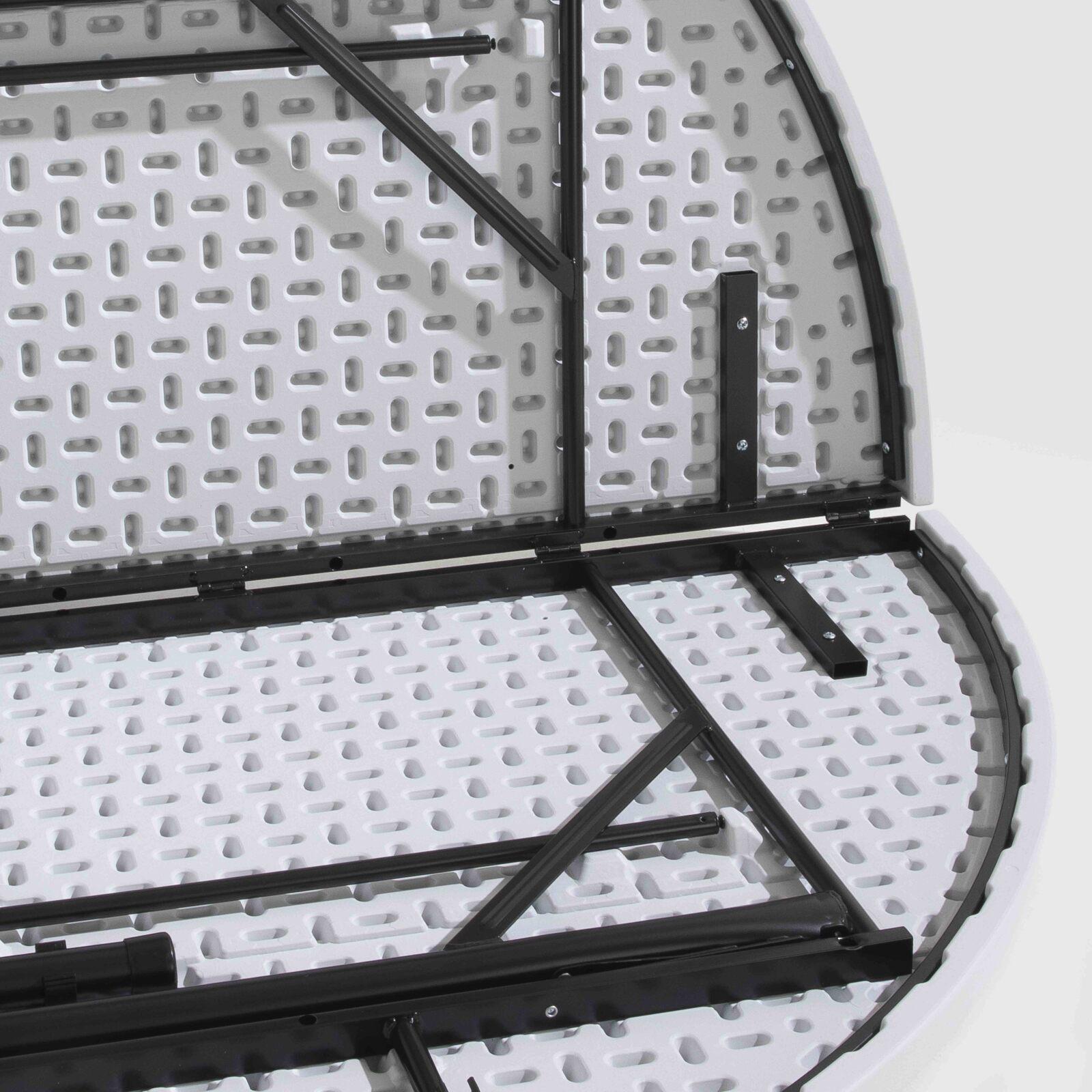 Klapptisch rund 10 Plätze 180 cm HDPE