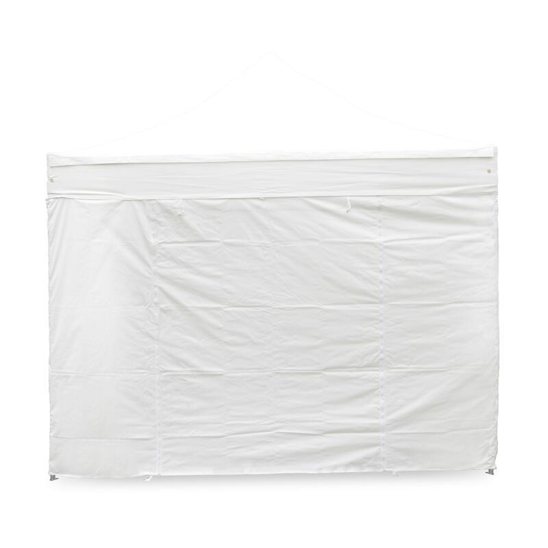 Weiße Türwand mit Reißverschluss, 4,5 m – 300 g/m²