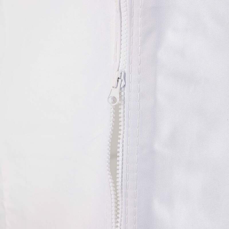 Weiße Türwand mit Reißverschluss, 4,5 m – 300 g/m²