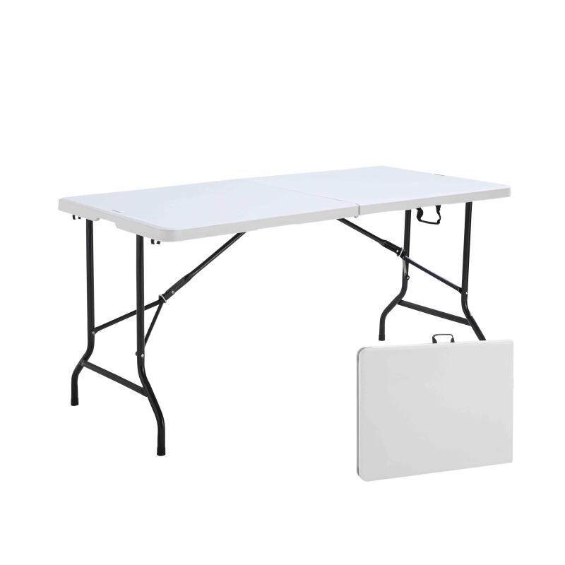 Klapptisch und Stühle 152 cm, 6 Sitze, HDPE