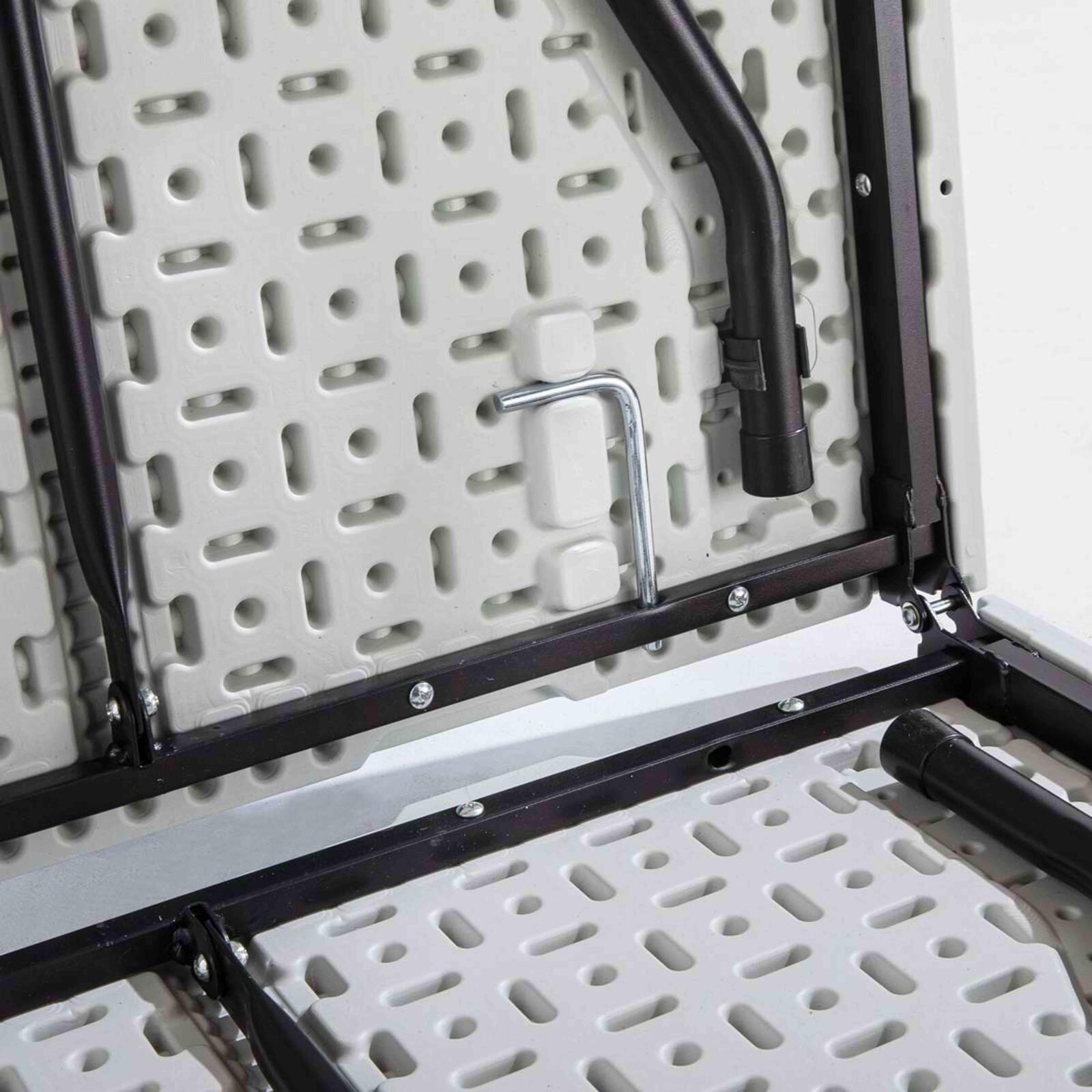 Set mit 10 Klapptischen aus HDPE 180 cm – 8 Plätze