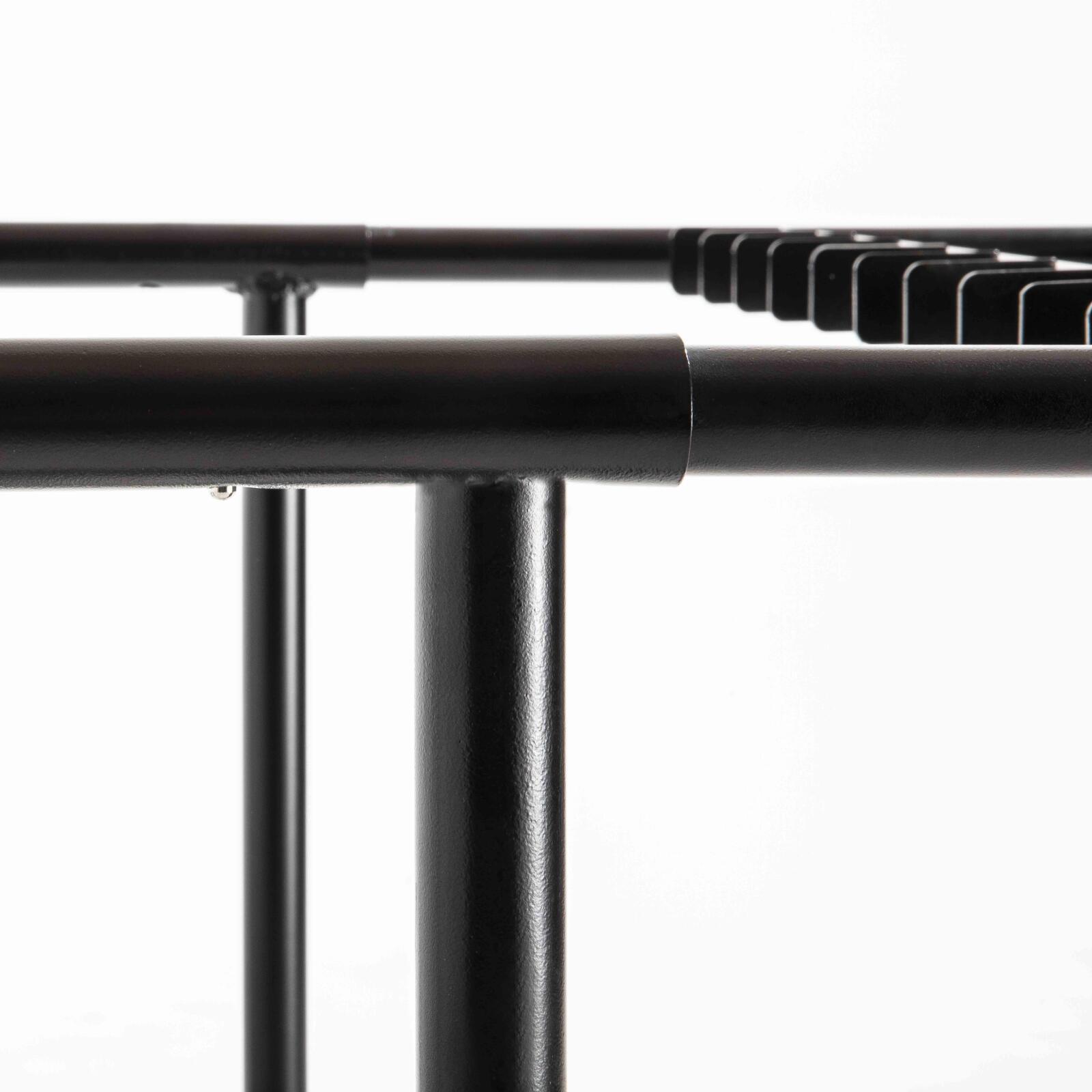 Set mit 18 klappbaren HDPE-Tischen 180 cm und Transportwagen