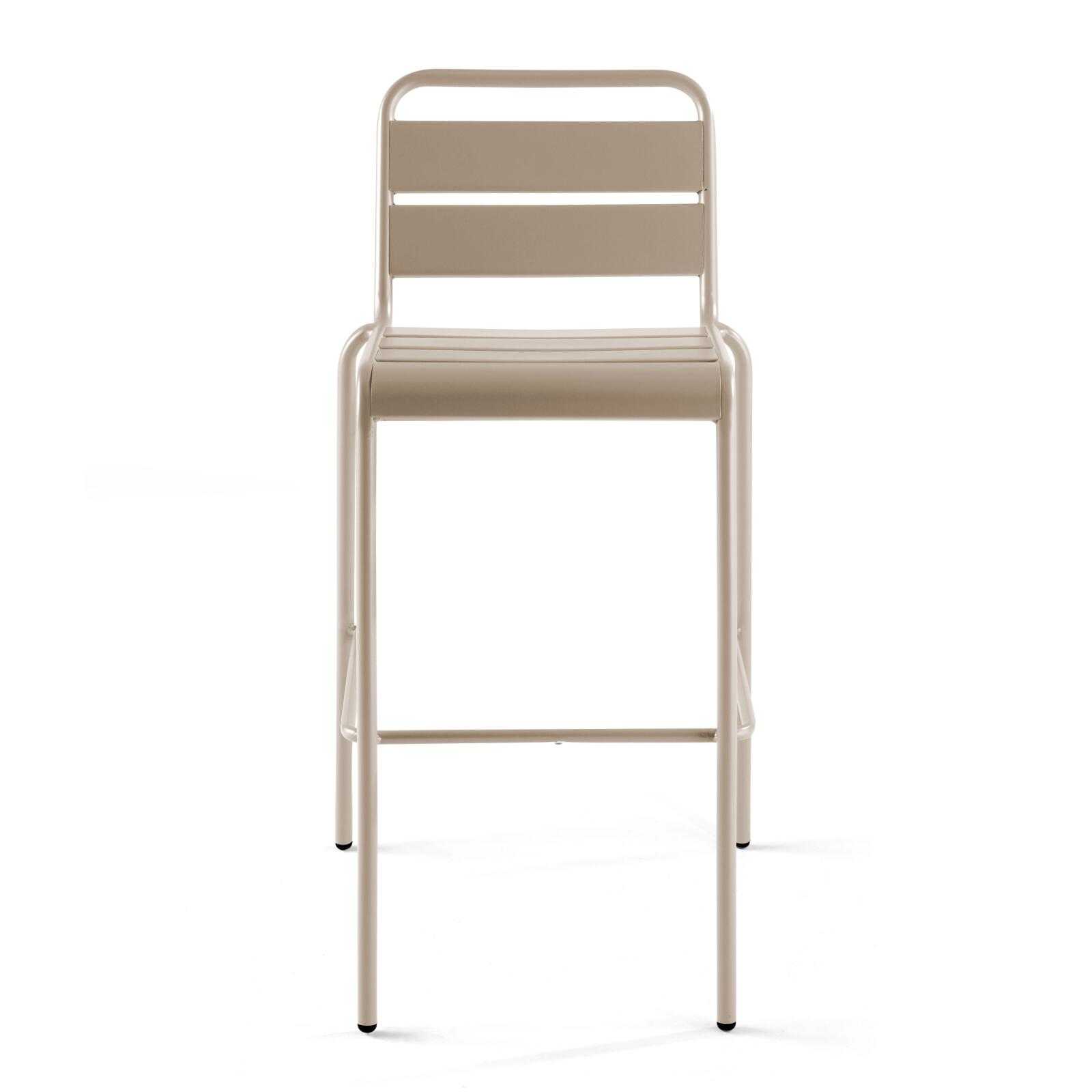 Hoher Metall-Barhocker