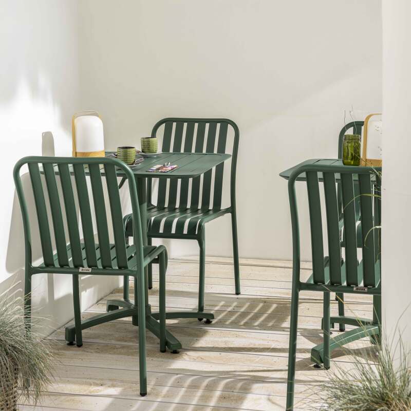 70x70 cm neigbarer Aluminium-Terrassentisch (3/7)