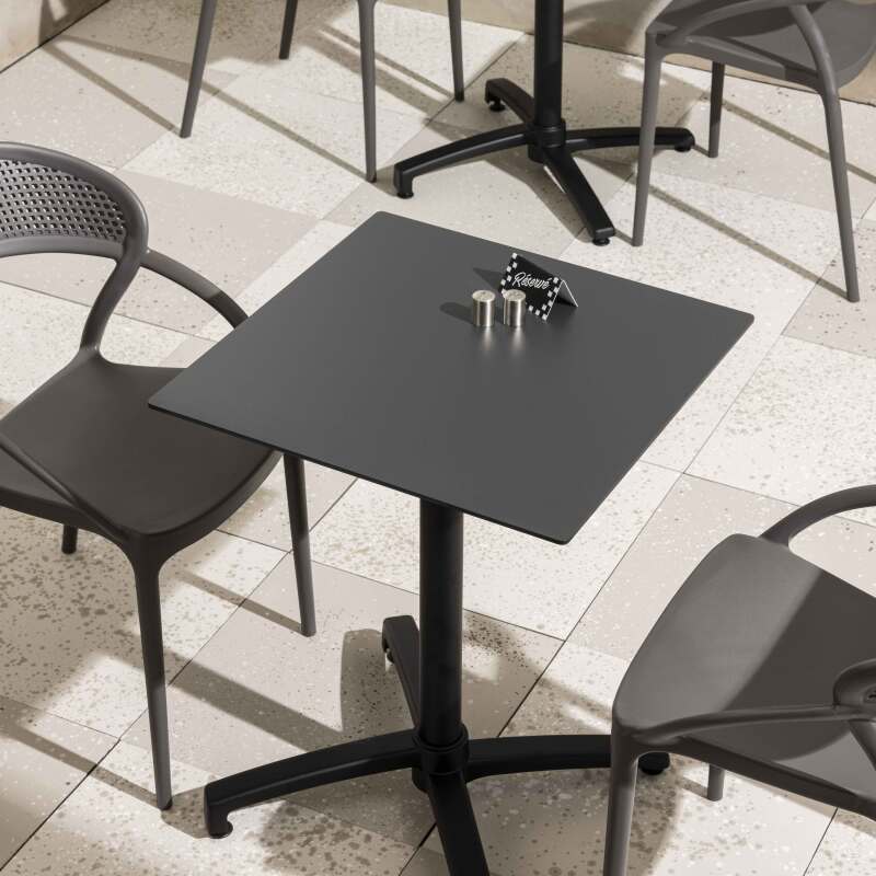 Quadratisches Tischplateau 60 x 60 cm aus HPL