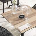 Quadratisches Tischplateau 70 x 70 cm aus HPL 