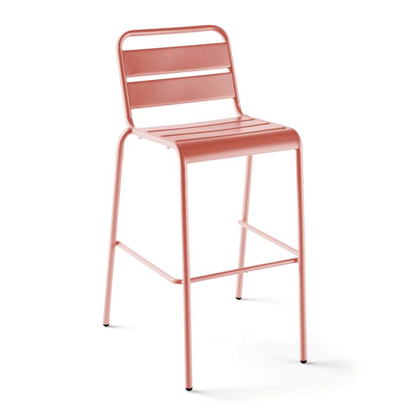 Hoher Metall-Barhocker