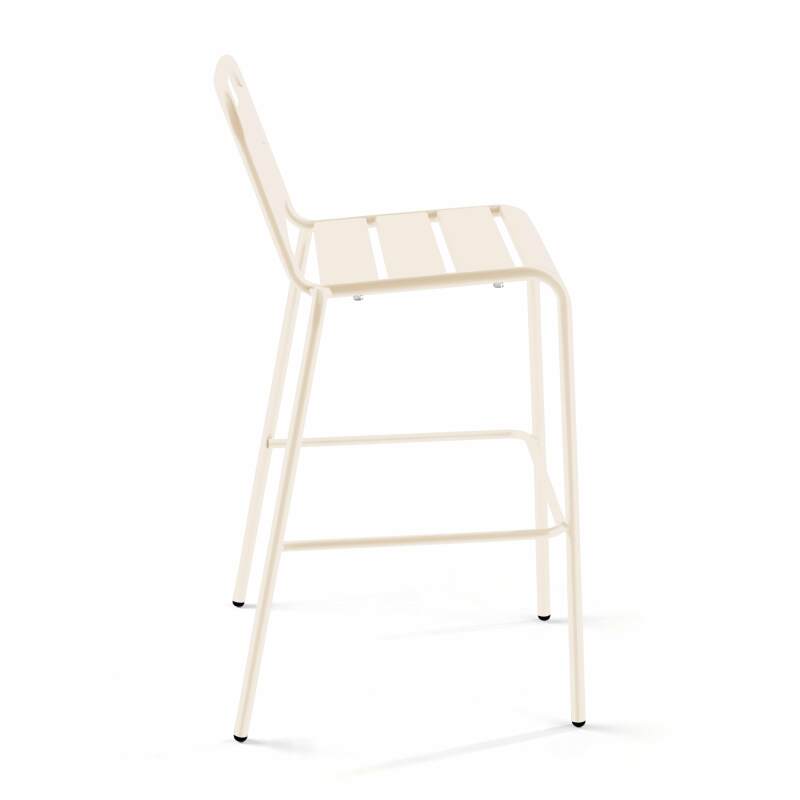 Hoher Metall-Barhocker