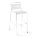 Hoher Metall-Barhocker