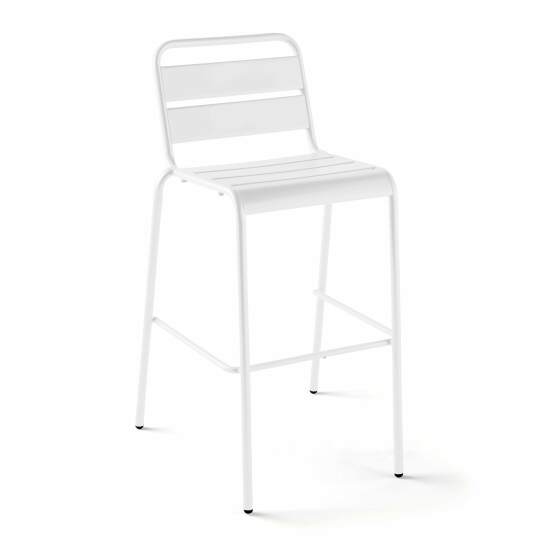 Hoher Metall-Barhocker