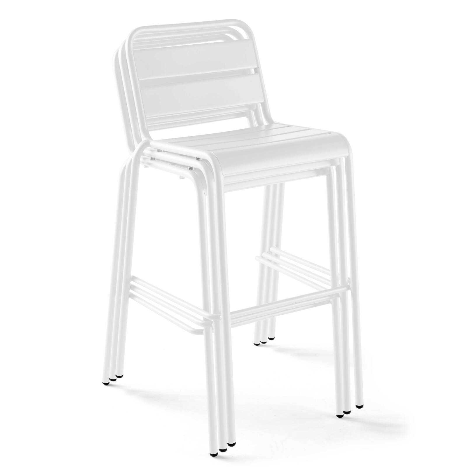 Hoher Metall-Barhocker